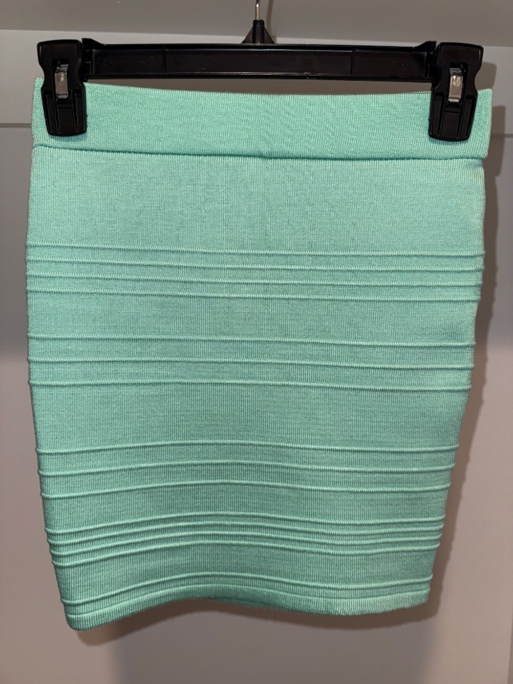 Charlotte Russe Mint Green Bandage Bodycon Mini Skirt XS Made in USA